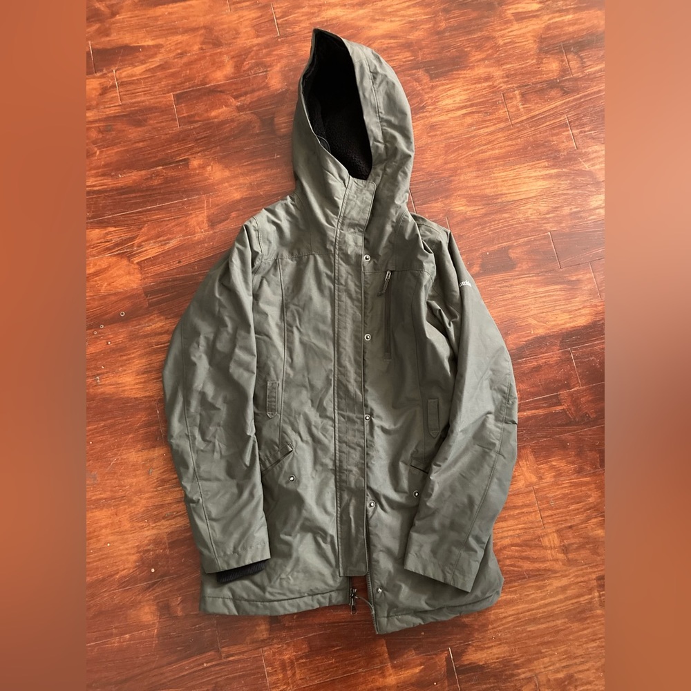 Womens Columbia Omni-heat Olive Green Winter Jacket